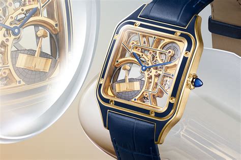 cartier santos.skeleton|cartier santos dumont skeleton 2023.